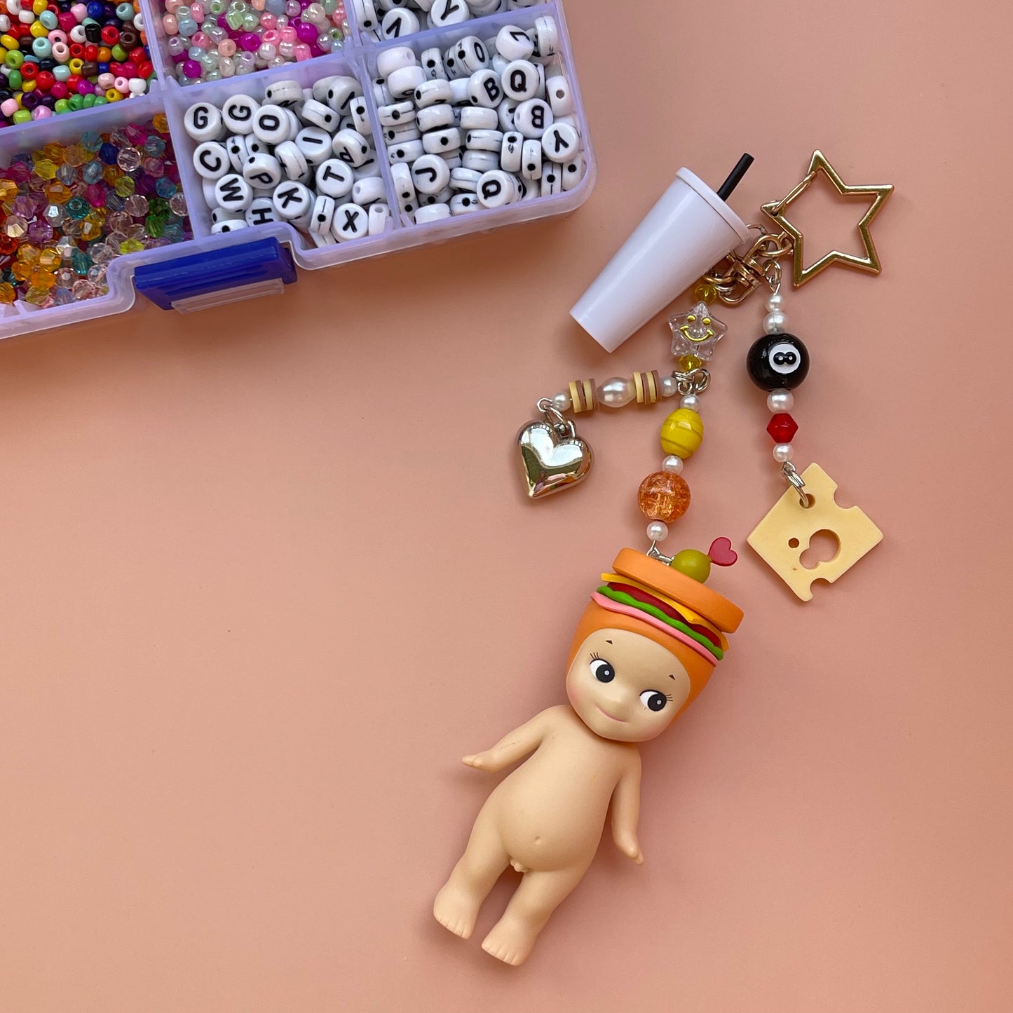 Extra Cheese Please Keychain