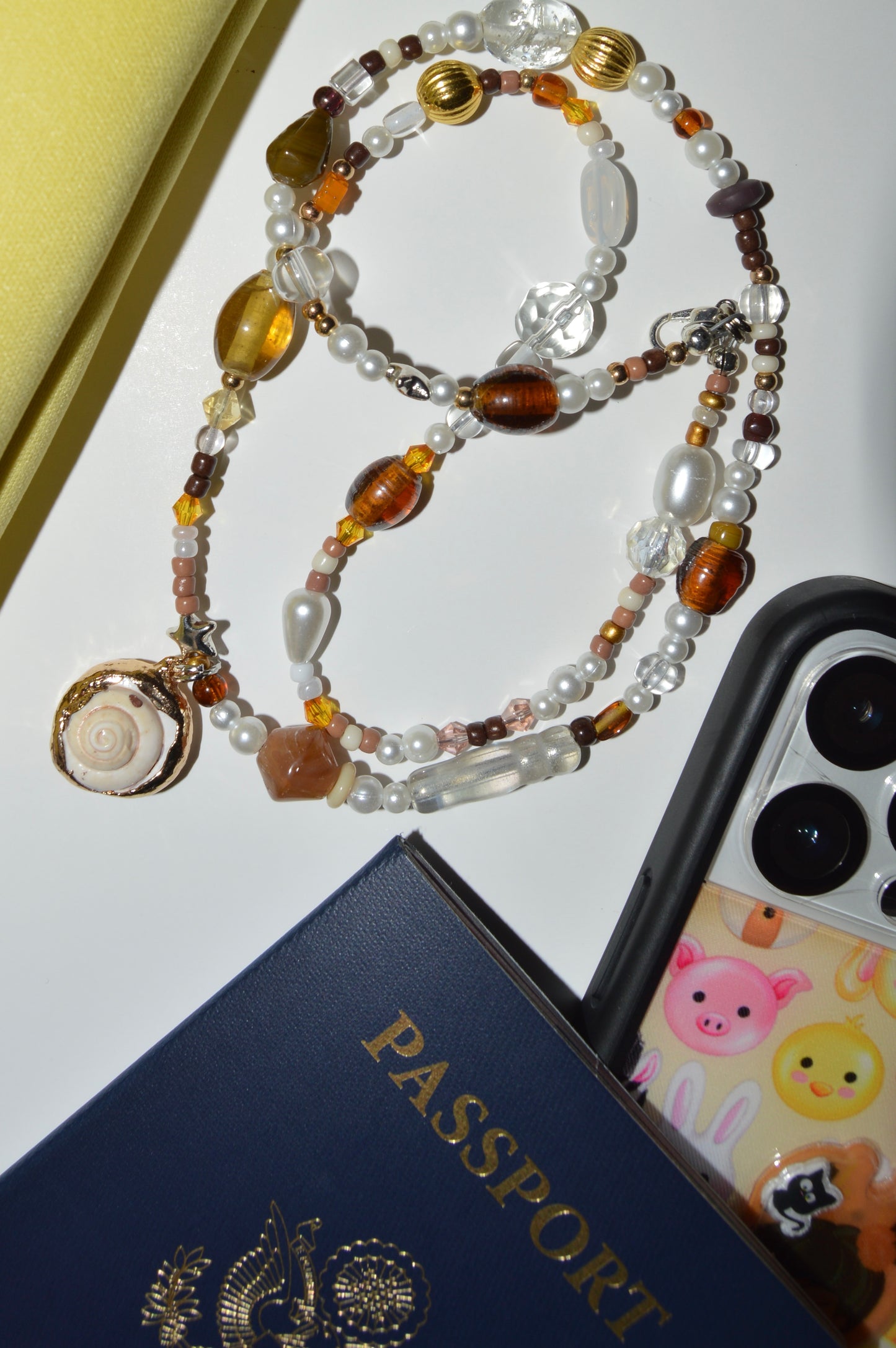 Seaside Cinnamon Swirl Necklace