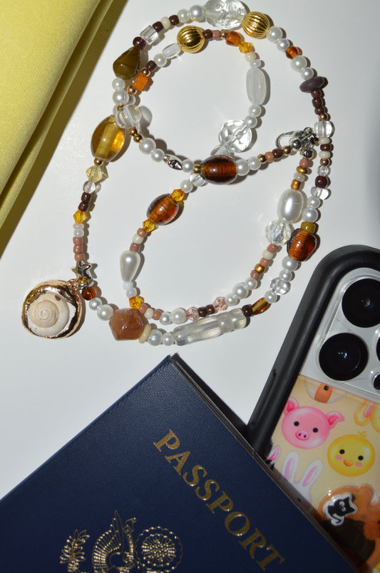 Seaside Cinnamon Swirl Necklace