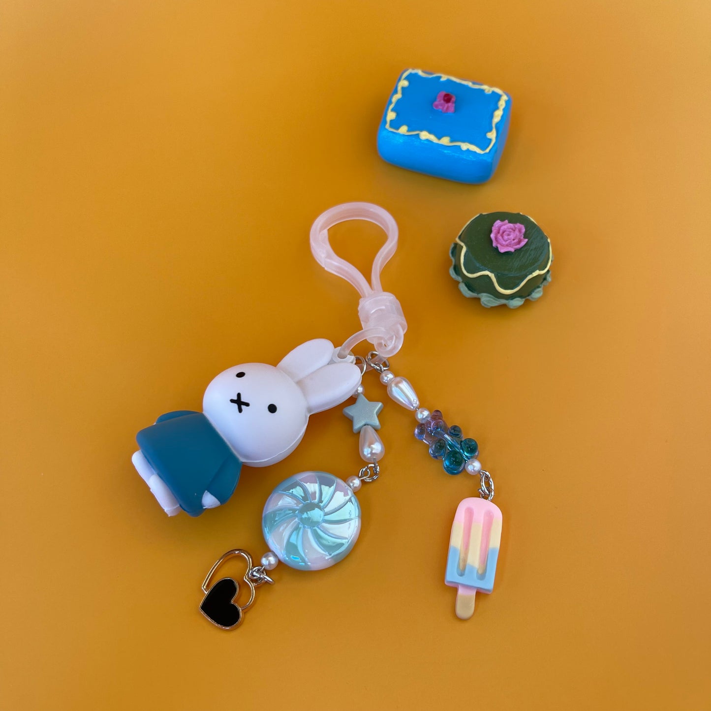 Frosty Fun Bun Keychain