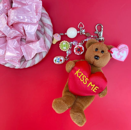 Vintage Teddy Treats Keychain