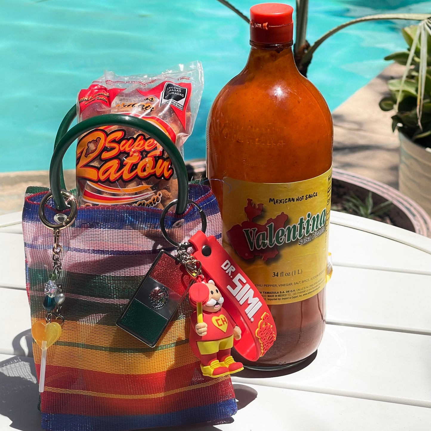 World Cup By the Pool Mercado Bag & Keychains DUO